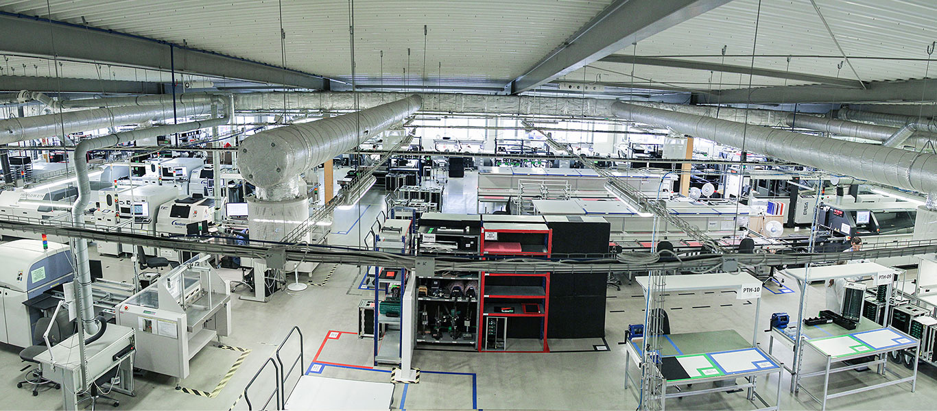 View of the TSTRONIC production hall