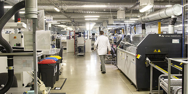 View of the TSTRONIC production line