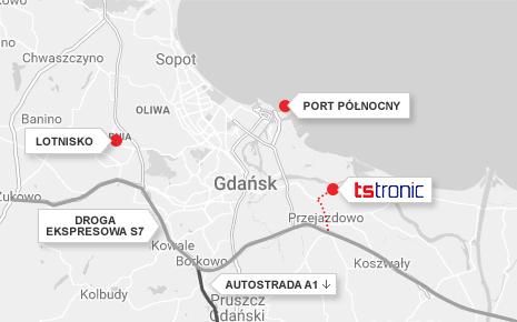 Mapa lokalizacji TSTRONIC